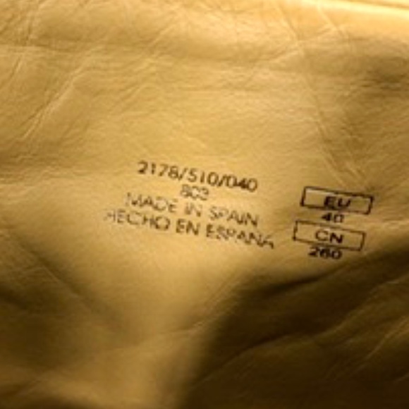 ZARA LEATHER Color Block Boots, 40, NWT - Picture 6 of 6